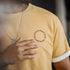 Premium Men's Vintage Foam Print T-Shirt – Heavyweight Yellow Cotton Crew Neck Tee, Loose Fit Summer Streetwear